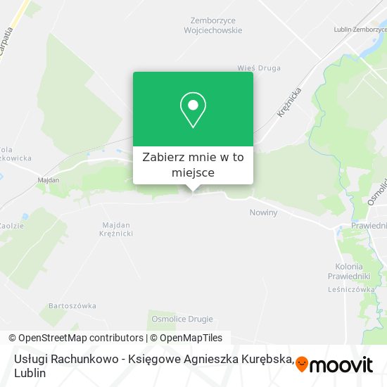 Mapa Usługi Rachunkowo - Księgowe Agnieszka Kurębska
