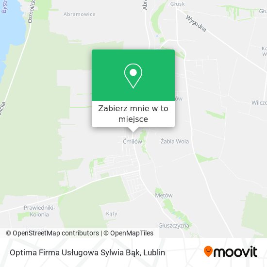 Mapa Optima Firma Usługowa Sylwia Bąk