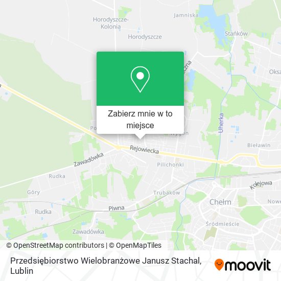 Mapa Przedsiębiorstwo Wielobranżowe Janusz Stachal