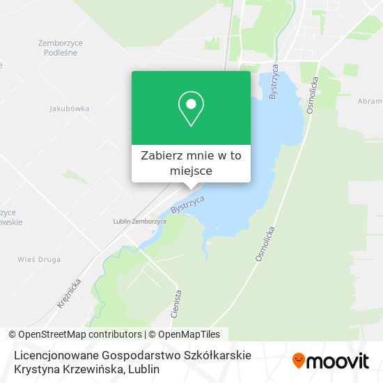 Mapa Licencjonowane Gospodarstwo Szkółkarskie Krystyna Krzewińska