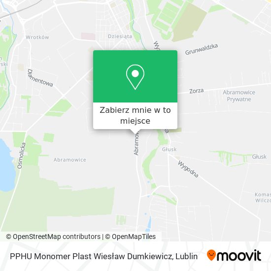 Mapa PPHU Monomer Plast Wiesław Dumkiewicz