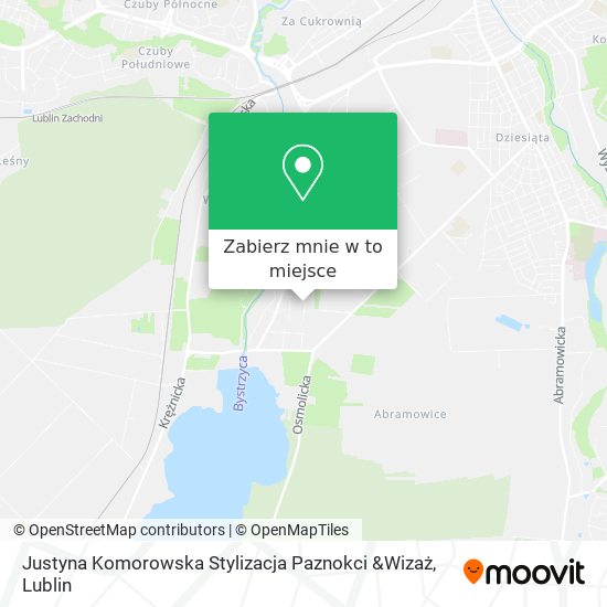 Mapa Justyna Komorowska Stylizacja Paznokci &Wizaż