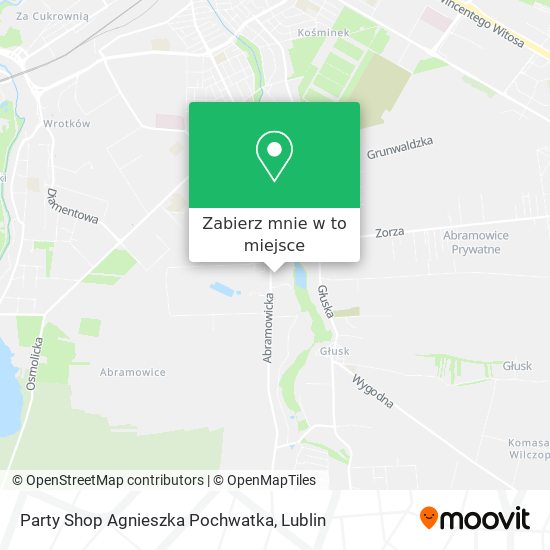Mapa Party Shop Agnieszka Pochwatka