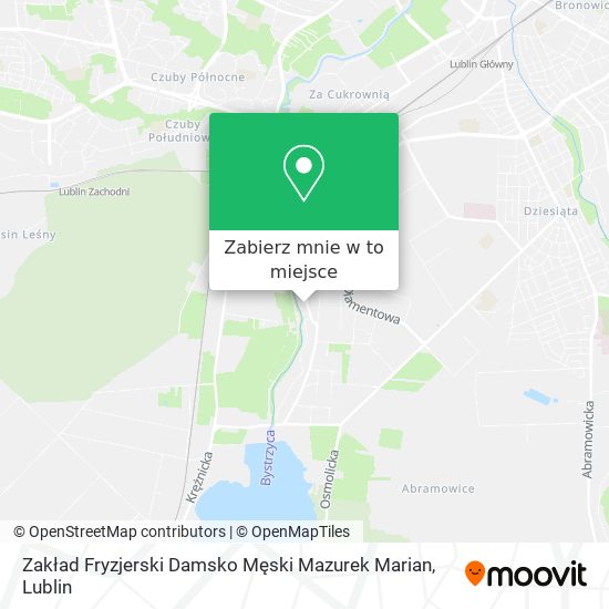 Mapa Zakład Fryzjerski Damsko Męski Mazurek Marian