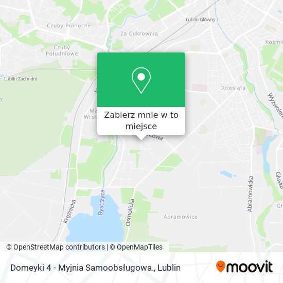 Mapa Domeyki 4 - Myjnia Samoobsługowa.