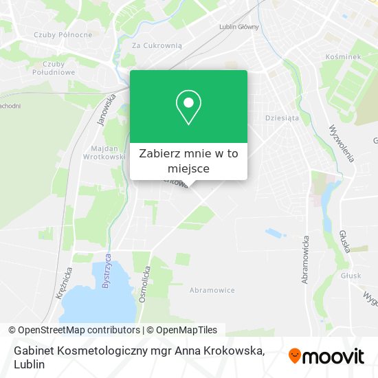 Mapa Gabinet Kosmetologiczny mgr Anna Krokowska