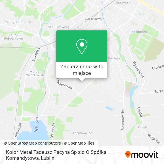 Mapa Kolor Metal Tadeusz Pacyna Sp z o O Spółka Komandytowa