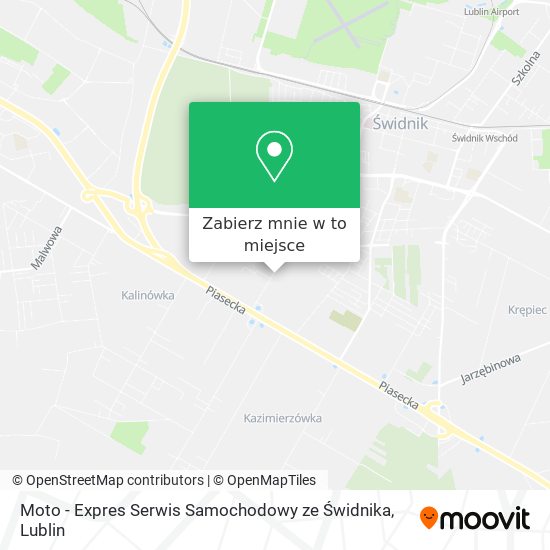 Mapa Moto - Expres Serwis Samochodowy ze Świdnika