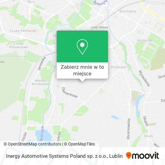Mapa Inergy Automotive Systems Poland sp. z o.o.