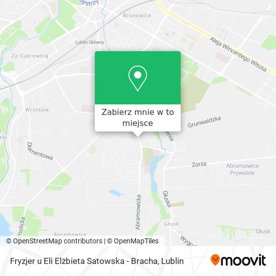 Mapa Fryzjer u Eli Elżbieta Satowska - Bracha