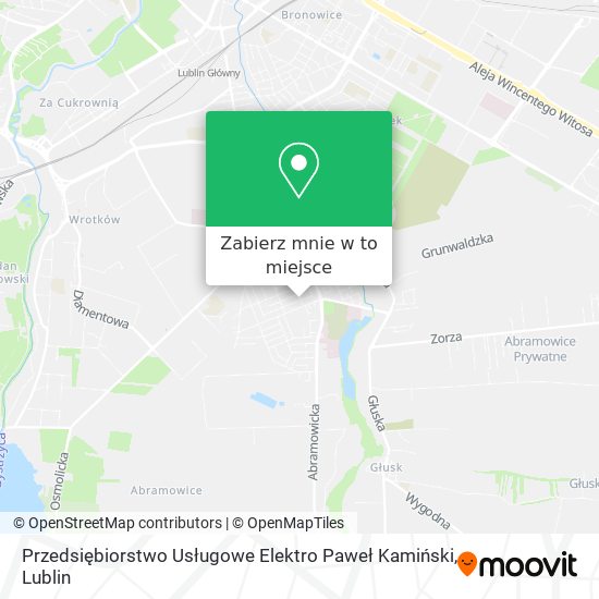 Mapa Przedsiębiorstwo Usługowe Elektro Paweł Kamiński