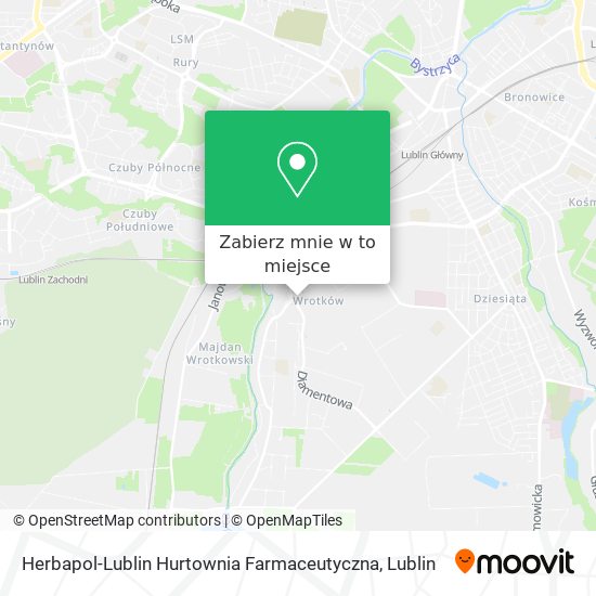 Mapa Herbapol-Lublin Hurtownia Farmaceutyczna