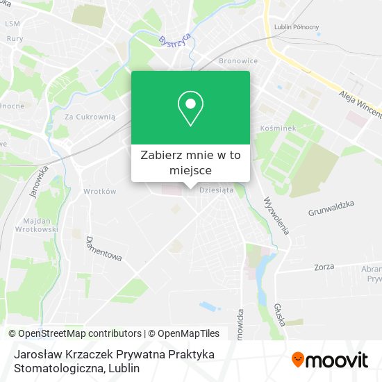 Mapa Jarosław Krzaczek Prywatna Praktyka Stomatologiczna