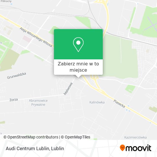 Mapa Audi Centrum Lublin