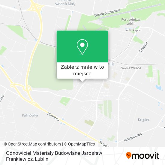 Mapa Odnowiciel Materiały Budowlane Jarosław Frankiewicz