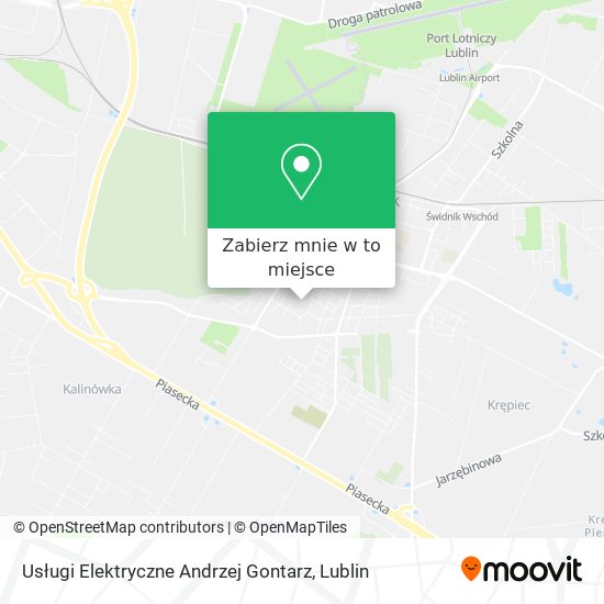Mapa Usługi Elektryczne Andrzej Gontarz