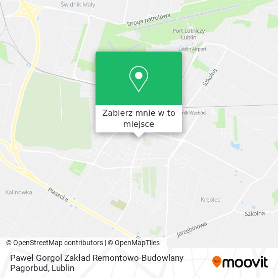 Mapa Paweł Gorgol Zakład Remontowo-Budowlany Pagorbud