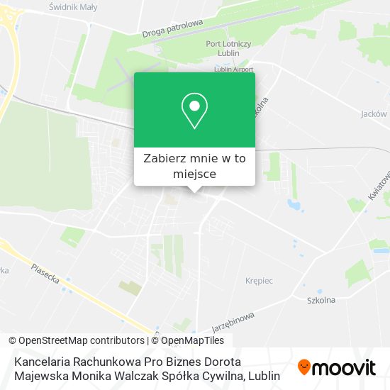 Mapa Kancelaria Rachunkowa Pro Biznes Dorota Majewska Monika Walczak Spółka Cywilna