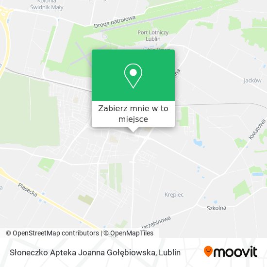 Mapa Słoneczko Apteka Joanna Gołębiowska