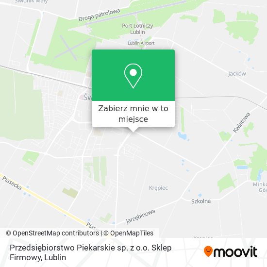 Mapa Przedsiębiorstwo Piekarskie sp. z o.o. Sklep Firmowy