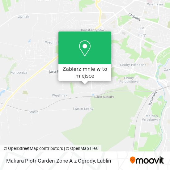 Mapa Makara Piotr Garden-Zone A-z Ogrody