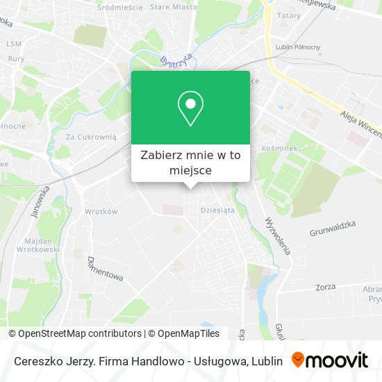 Mapa Cereszko Jerzy. Firma Handlowo - Usługowa