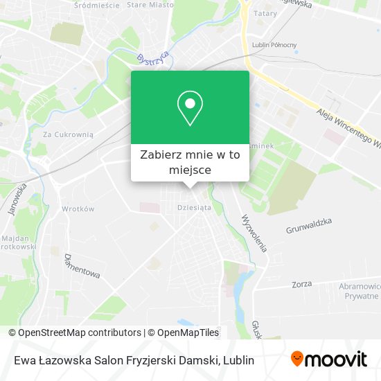 Mapa Ewa Łazowska Salon Fryzjerski Damski