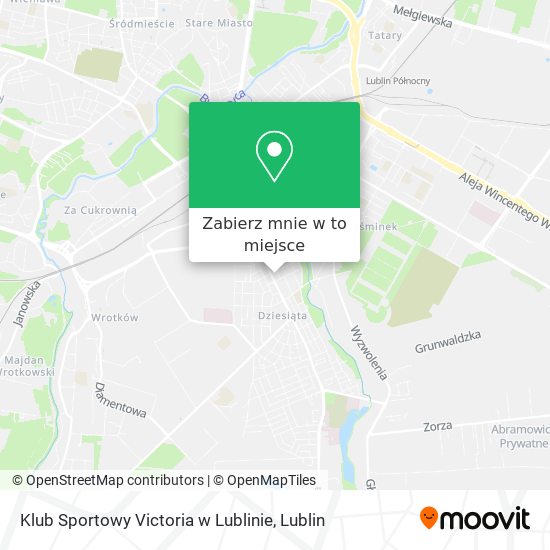 Mapa Klub Sportowy Victoria w Lublinie