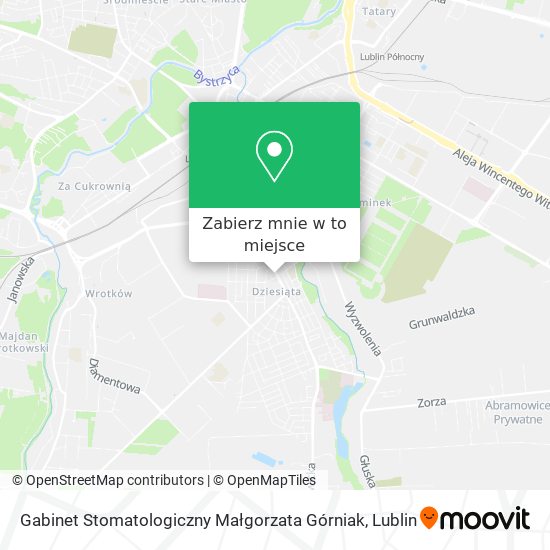 Mapa Gabinet Stomatologiczny Małgorzata Górniak