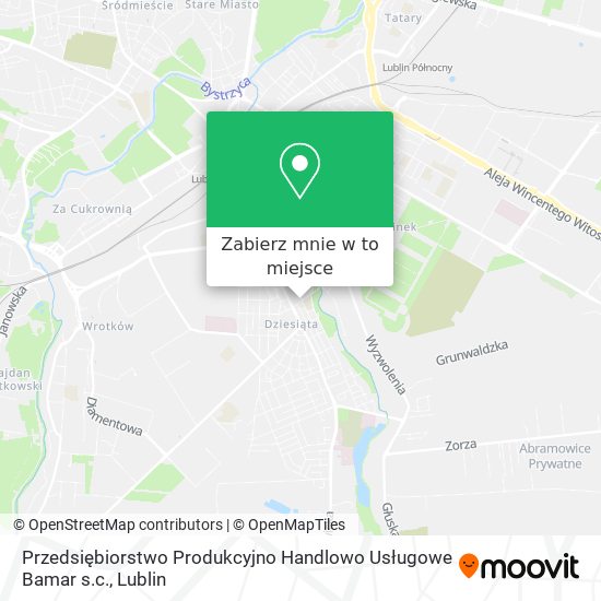 Mapa Przedsiębiorstwo Produkcyjno Handlowo Usługowe Bamar s.c.