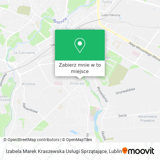 Mapa Izabela Marek Kraszewska Usługi Sprzątające