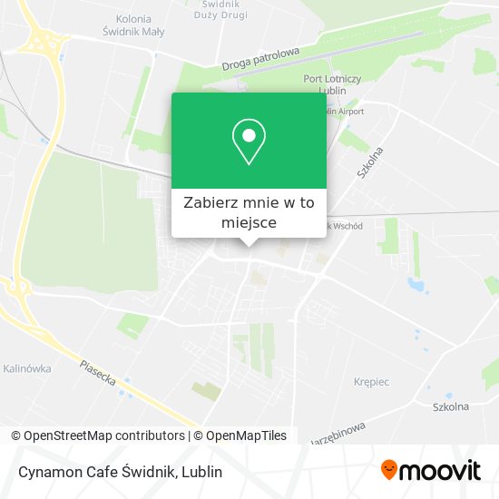 Mapa Cynamon Cafe Świdnik