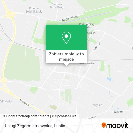 Mapa Uslugi Zegarmistrzowskie