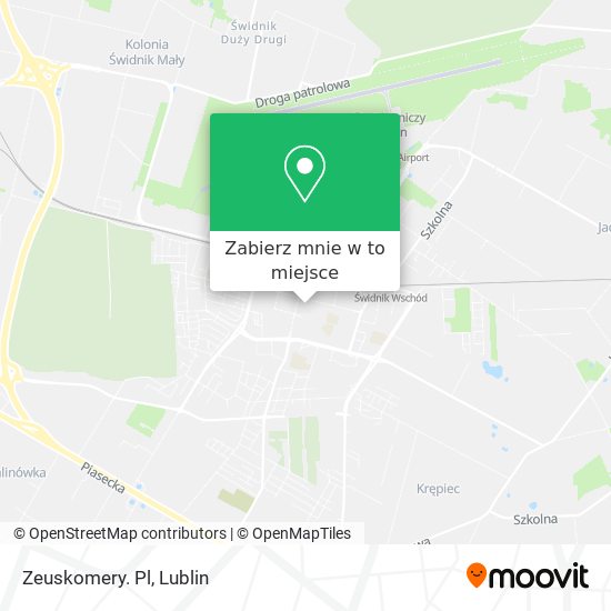 Mapa Zeuskomery. Pl