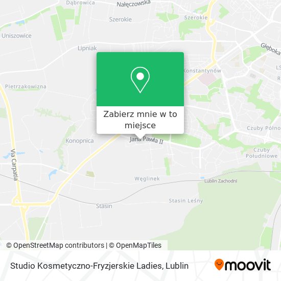 Mapa Studio Kosmetyczno-Fryzjerskie Ladies