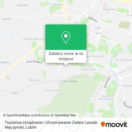 Mapa Topiarius-Urządzanie i Utrzymywanie Zieleni Leszek Męczyński