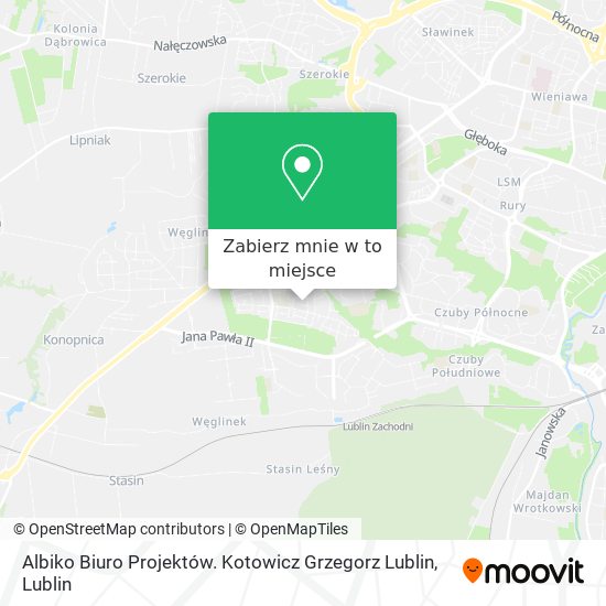Mapa Albiko Biuro Projektów. Kotowicz Grzegorz Lublin