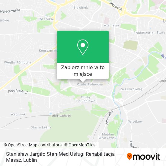 Mapa Stanisław Jargiło Stan-Med Usługi Rehabilitacja Masaż