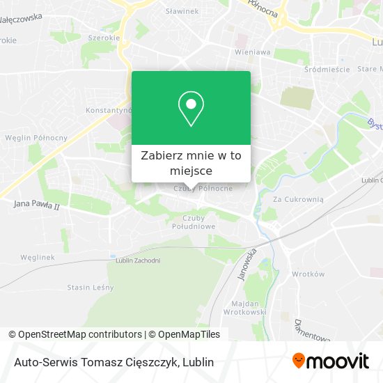 Mapa Auto-Serwis Tomasz Cięszczyk