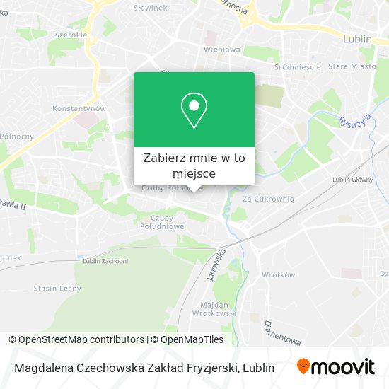 Mapa Magdalena Czechowska Zakład Fryzjerski