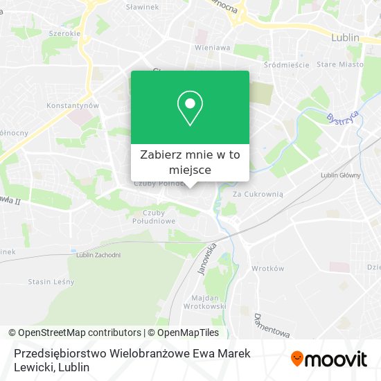 Mapa Przedsiębiorstwo Wielobranżowe Ewa Marek Lewicki