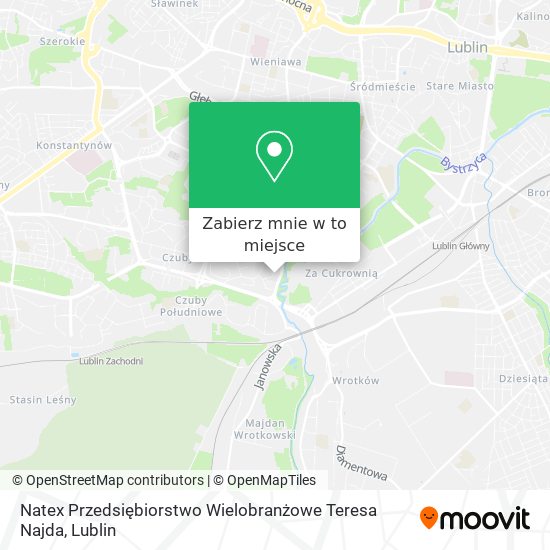 Mapa Natex Przedsiębiorstwo Wielobranżowe Teresa Najda