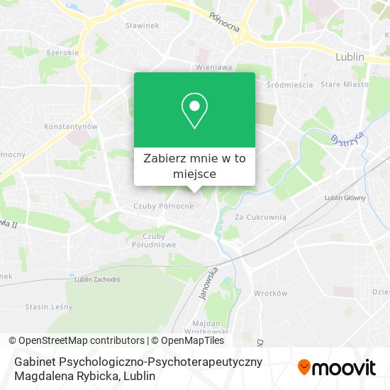 Mapa Gabinet Psychologiczno-Psychoterapeutyczny Magdalena Rybicka