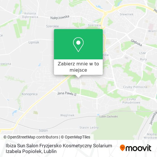 Mapa Ibiza Sun Salon Fryzjersko Kosmetyczny Solarium Izabela Popiołek