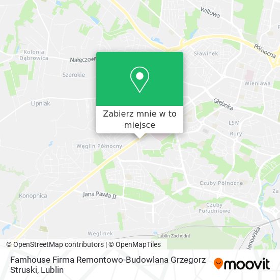 Mapa Famhouse Firma Remontowo-Budowlana Grzegorz Struski