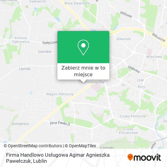 Mapa Firma Handlowo Usługowa Agmar Agnieszka Pawełczuk