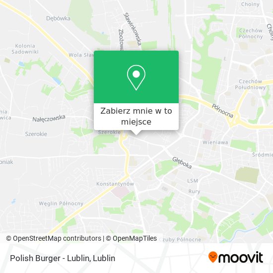 Mapa Polish Burger - Lublin