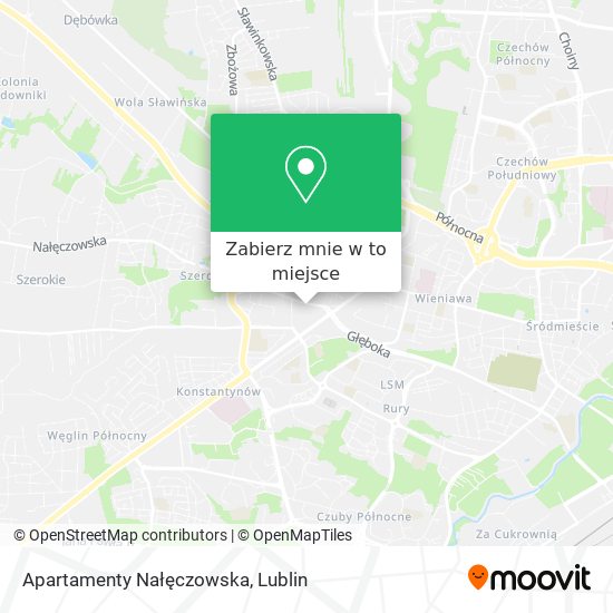 Mapa Apartamenty Nałęczowska