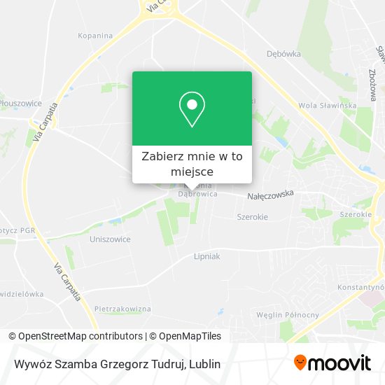 Mapa Wywóz Szamba Grzegorz Tudruj