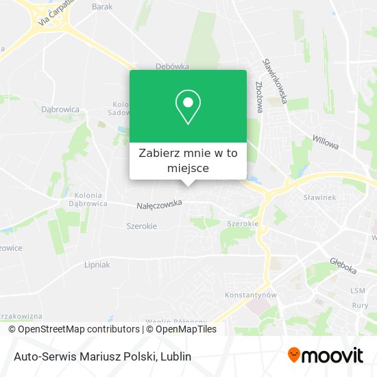 Mapa Auto-Serwis Mariusz Polski